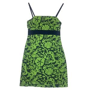Vineyard Vines Green and Black Dress